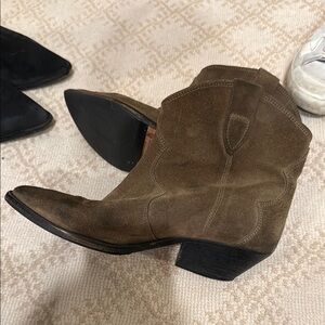 Isabel Marant Brown Suede Ankle Boots
